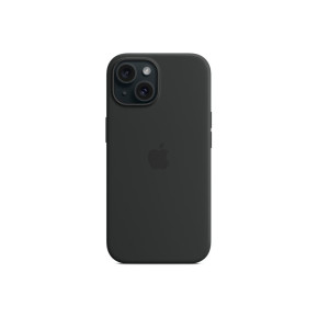 Луксозен силиконов гръб оригинален MT0J3ZM/A OFFICIAL Apple Silicone Case With MagSafe за Apple iPhone 15 6.1 черен